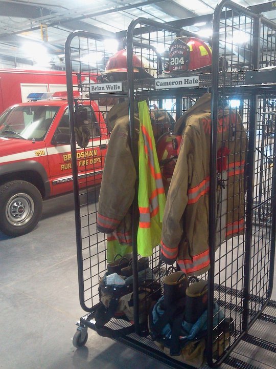 Bunker Gear Racks Bradshaw Fire